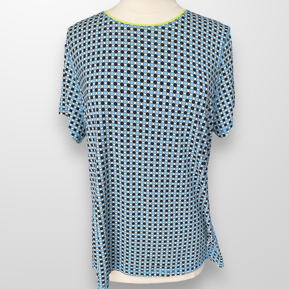 Lands End Women's Size XL Top Shirt Lightweight‎ Stretch Short Sleeve Athletic